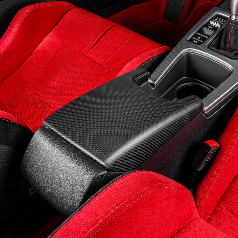 1pcs Real Carbon Fiber Armrest Box Panel Cover For Honda Civic Typer FL5 2023+