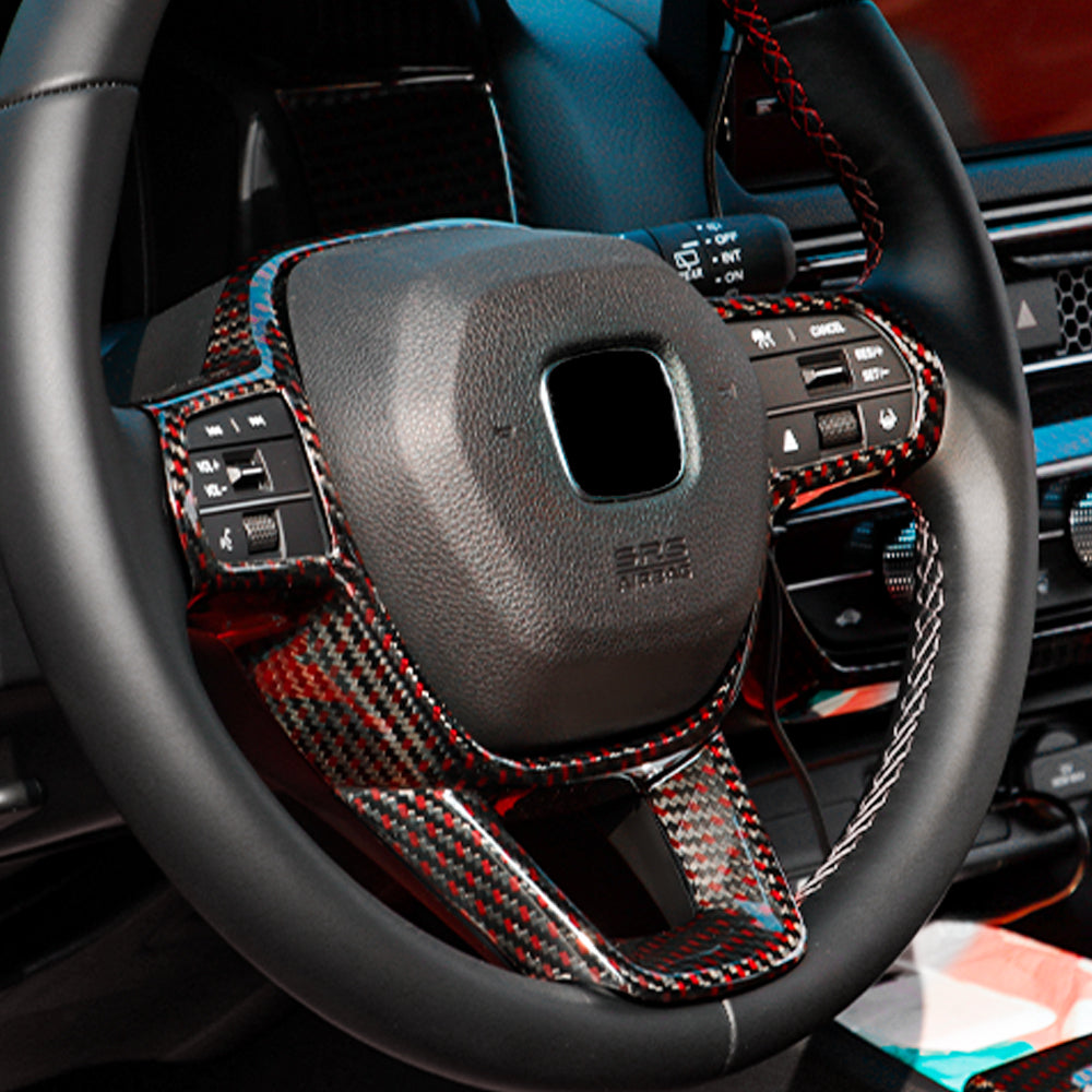 Real Carbon Fiber Steering Wheel Cover for Honda 11th Civic Type R FL5/CR-V/HR-V