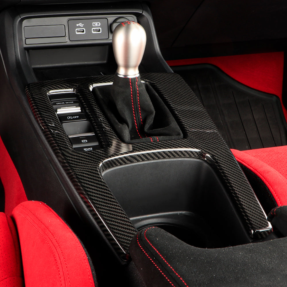 Real Carbon Fiber Gear Shift Panel Cover Trim For Honda 11th Type R FL5 (LHD)