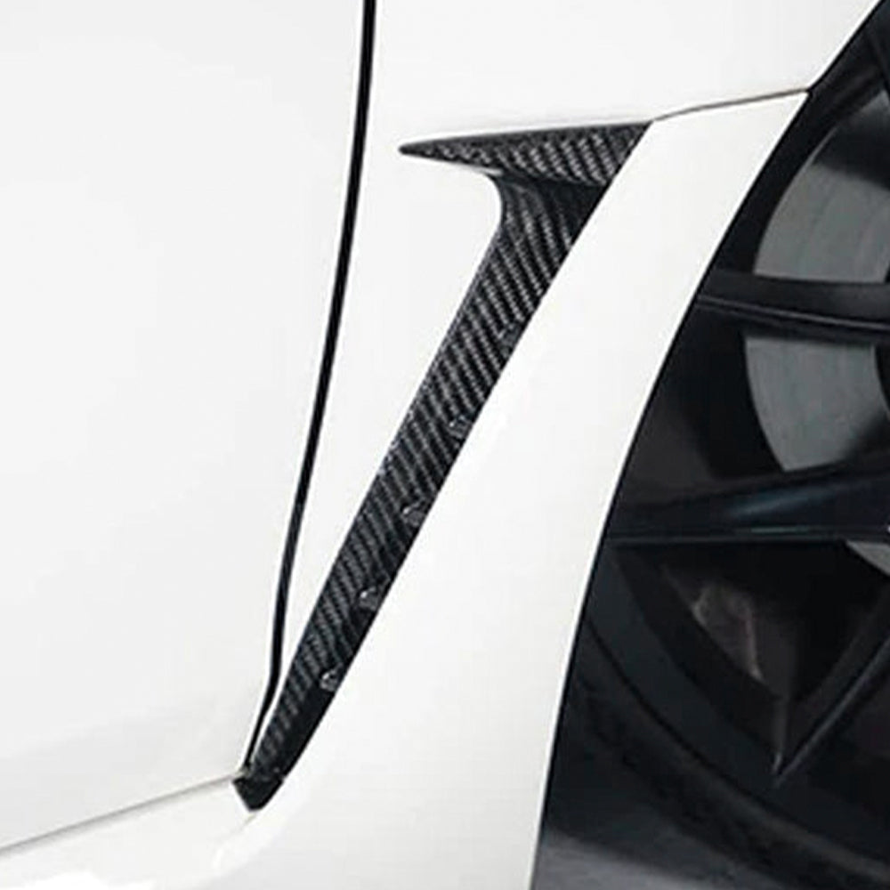 2pcs Matte Carbon Fiber Side Fender Cover Trim For 11th Civic Type R FL5 2023+