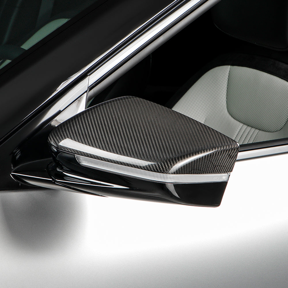 2pcs Carbon Fiber Side Rearview Mirror Cover For KIA EV6/GT/GT Line (2021-2024)