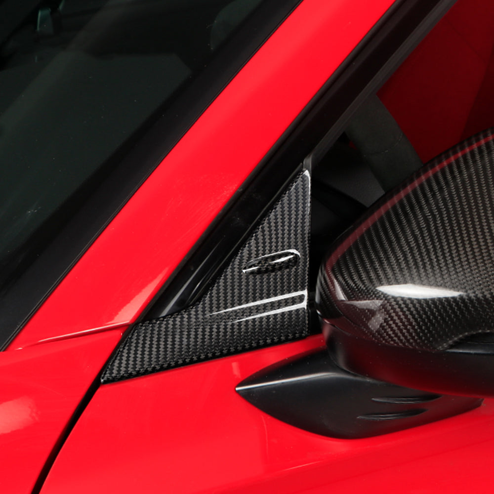 Dry Carbon Fiber Anti-Wind Buffeting Deflector for Honda 11th Civic Type R FL5