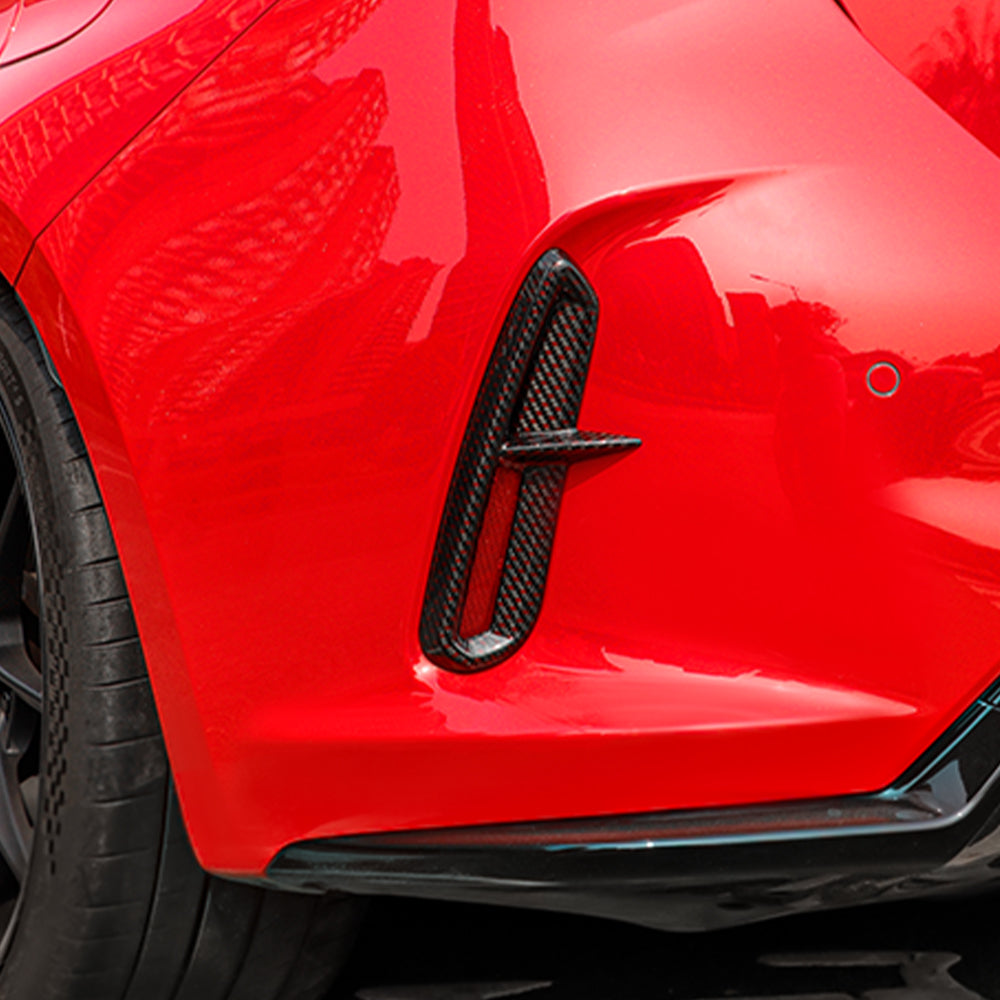 2pcs Carbon Fiber Rear Bumper Diffuser Spoiler for Honda Civic 11th Type R FL5