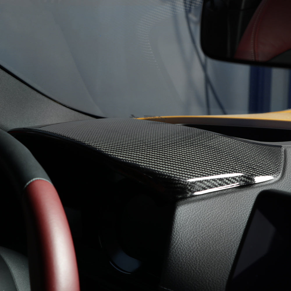 Dry Carbon Fiber Center Console Dashboard Panel Cover Trim Fit For Supra A90 MK5