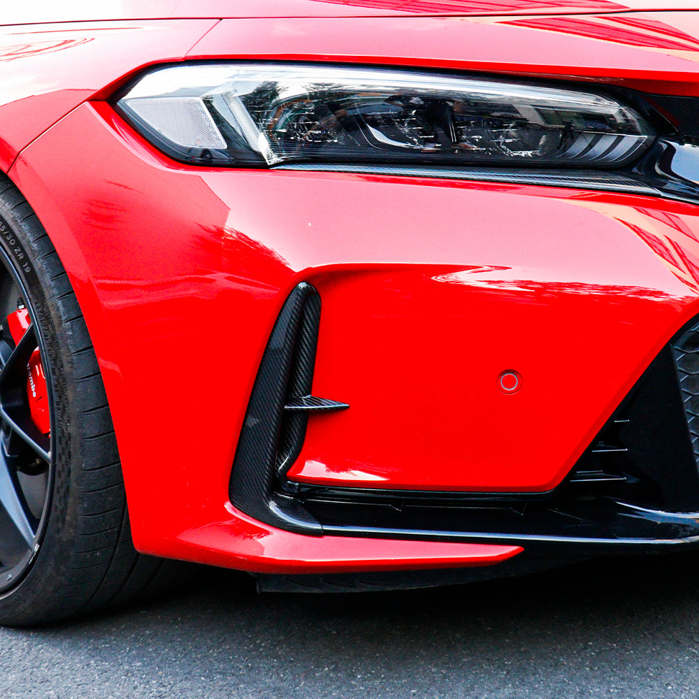 2pcs Carbon Fiber Front Bumper Lip Splitter Front Spoiler Wing For Type R FL5