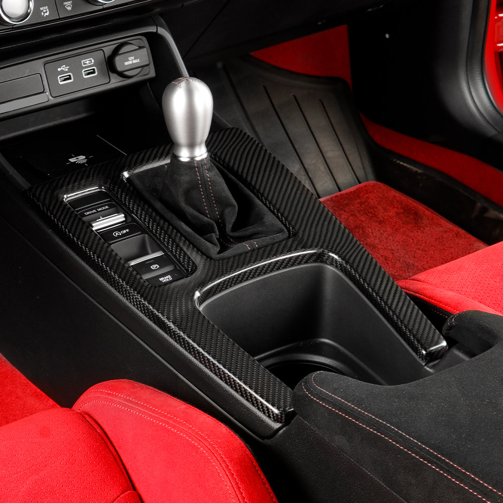 Real Carbon Fiber Gear Shift Panel Cover Trim For Honda 11th Type R FL5 (LHD)