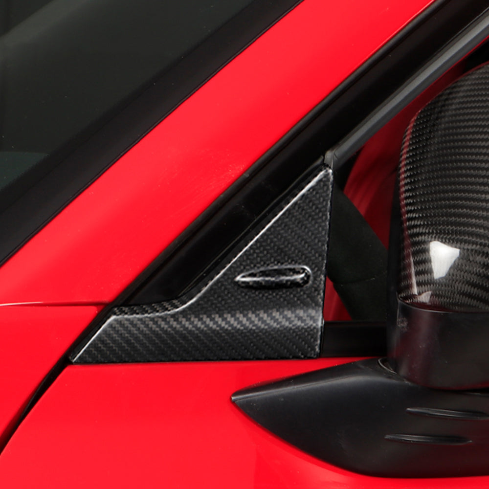 Dry Carbon Fiber Anti-Wind Buffeting Deflector for Honda 11th Civic Type R FL5