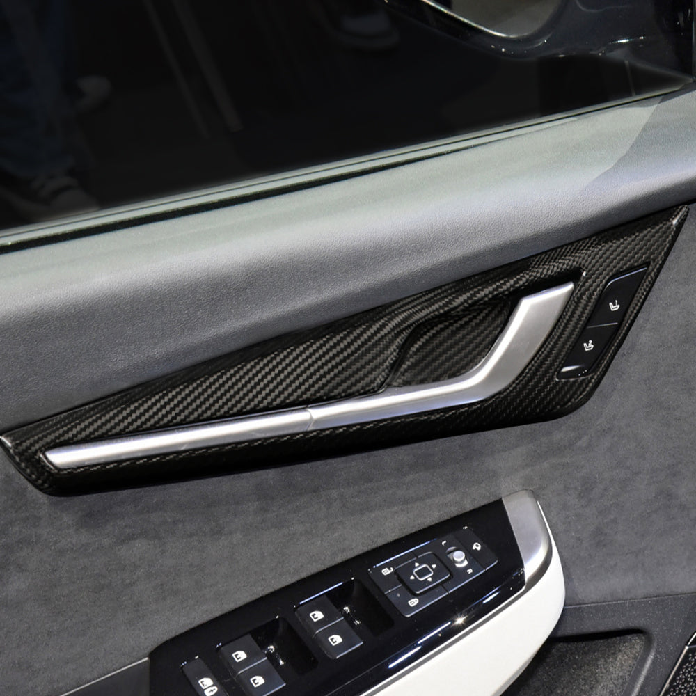 4pcs Real Carbon Fiber Inner Door Protective Cover for Kia EV6(LHD)