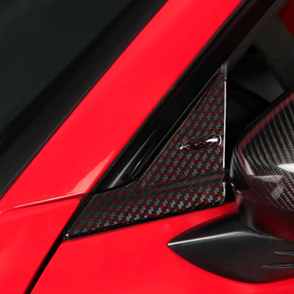 Dry Carbon Fiber Anti-Wind Buffeting Deflector for Honda 11th Civic Type R FL5