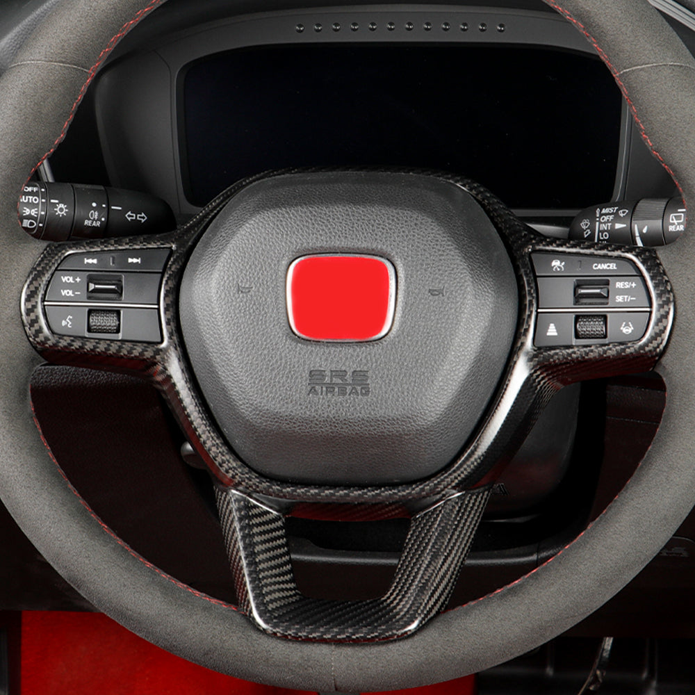 Real Carbon Fiber Steering Wheel Cover for Honda 11th Civic Type R FL5/CR-V/HR-V