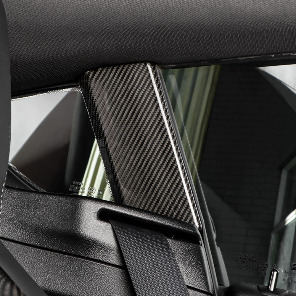 2pcs Dry Carbon Fiber Inner B Pillar Cover For Supra A90 MK5 2019-2024