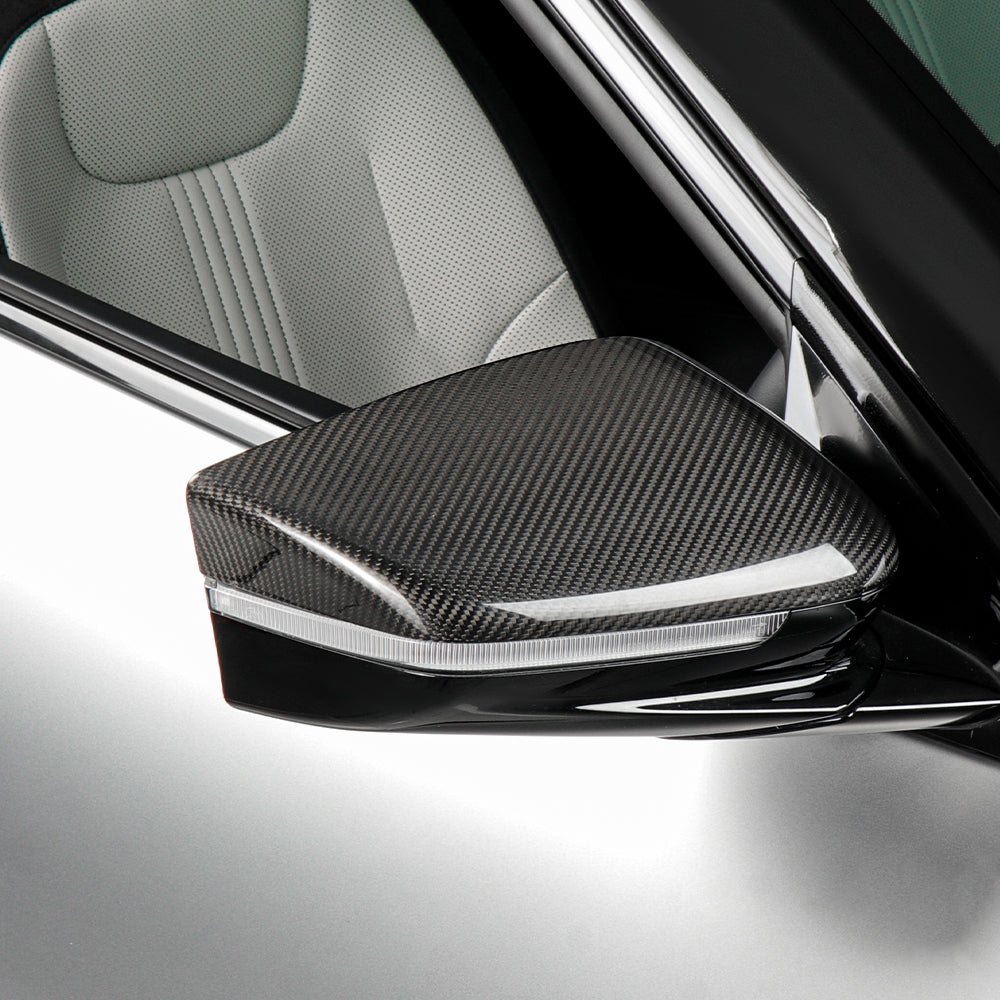 2pcs Carbon Fiber Side Rearview Mirror Cover For KIA EV6/GT/GT Line (2021-2024)