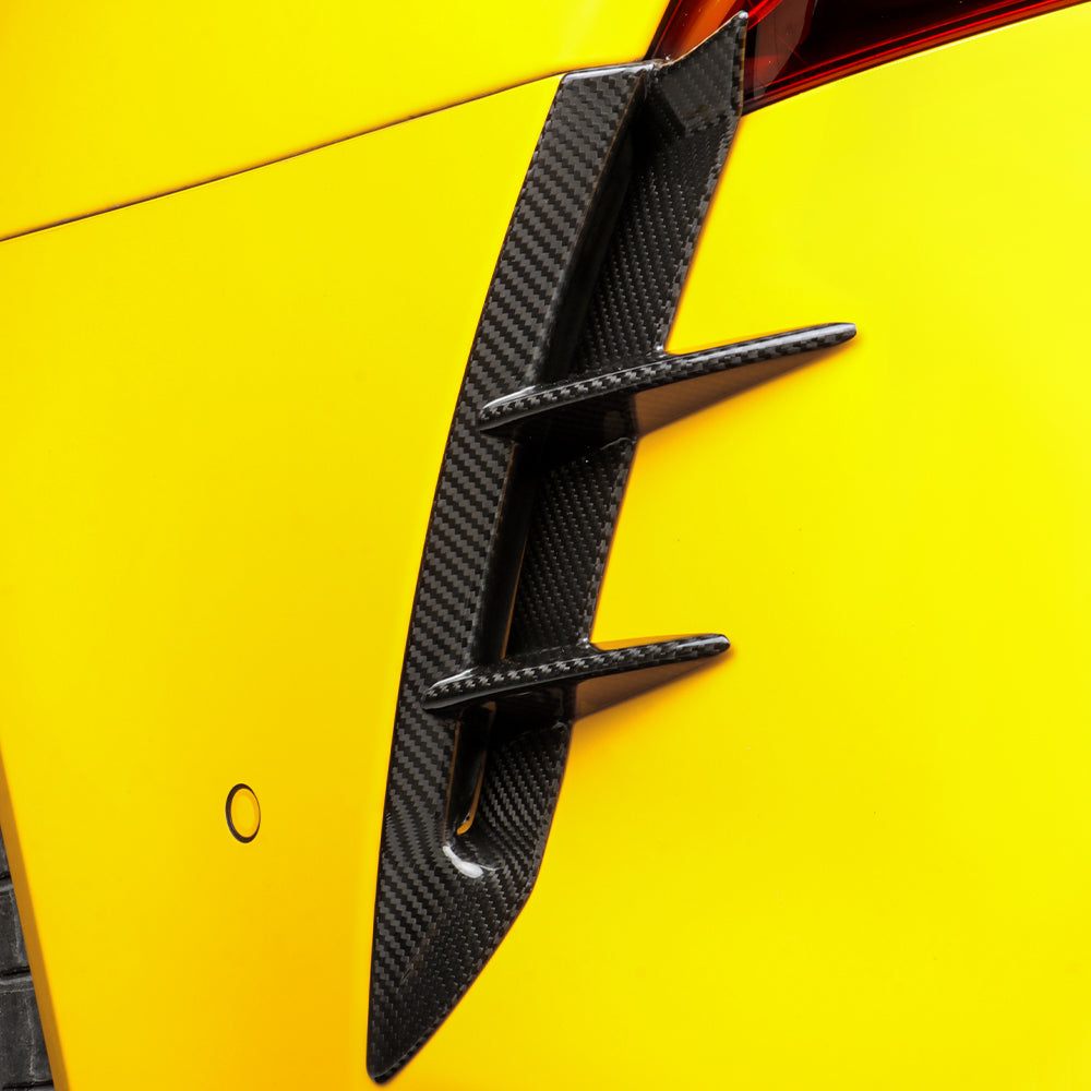 Dry Crabon Fiber Rear Bumper Diffuser Spoiler Rear Canards for Supra A90 MK5