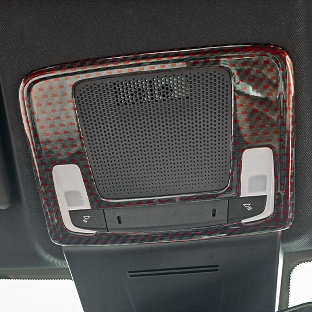 1pcs Real Carbon Fiber Reading Light Lamp Panel Cover For Honda Civic FL5 2023+