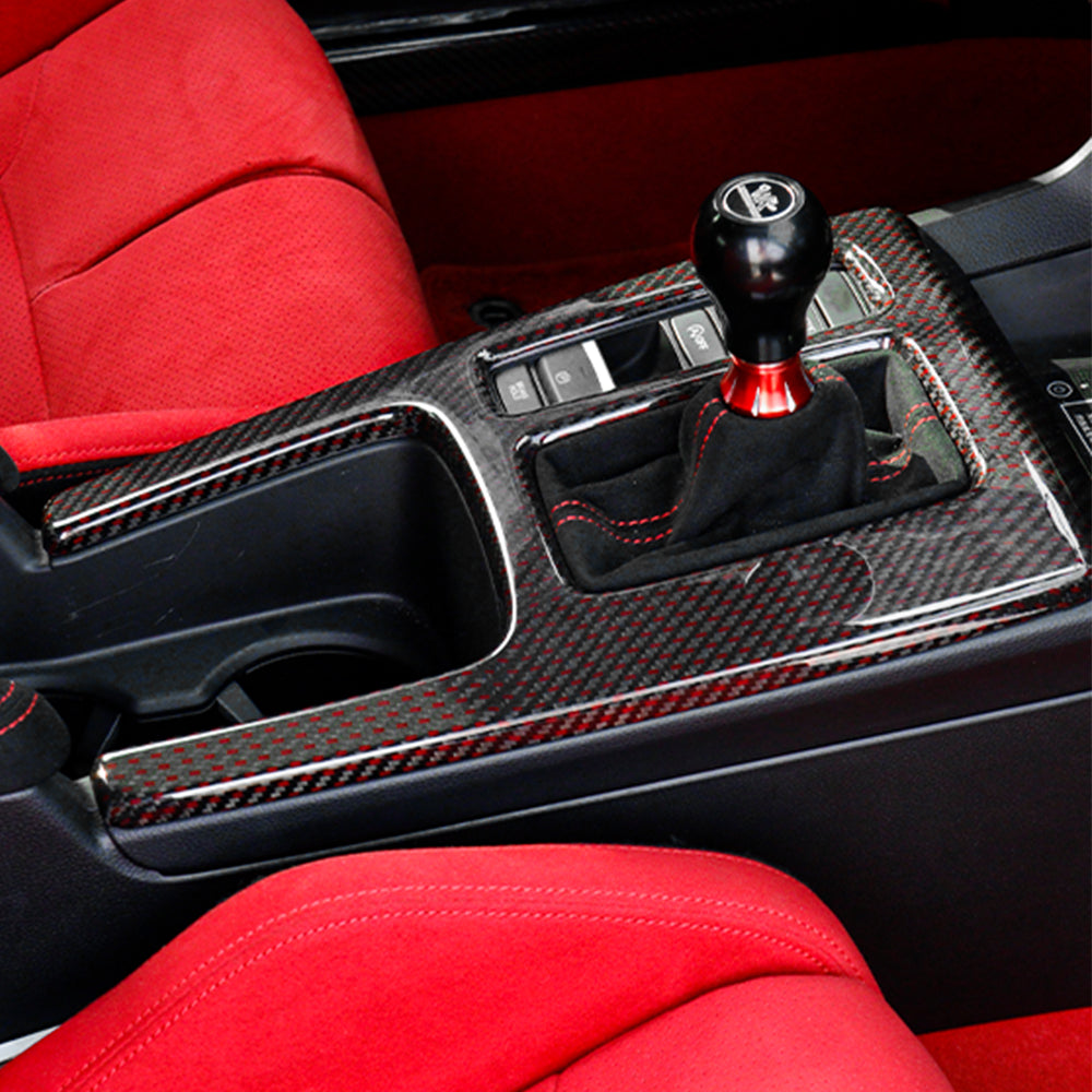Real Carbon Fiber Gear Shift Panel Cover Trim For Honda 11th Type R FL5 (LHD)
