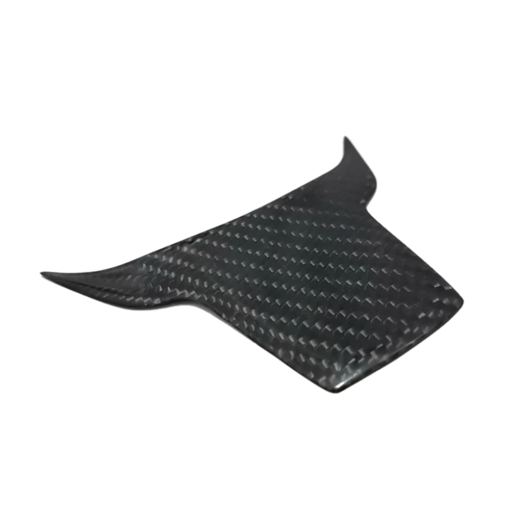 Gloss Carbon Fiber Steering Wheel Panel Trim Cover For Honda Civic Type R FK8