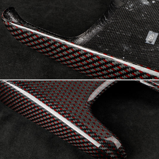 1pcs Real Carbon Fiber Armrest Box Panel Cover For Honda Civic Typer FL5 2023+