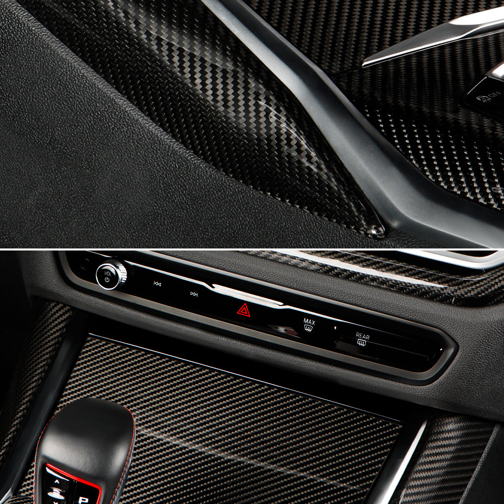 2pcs Real Carbon Fiber Center Control Side Trim Cover Fit BMW M2 G87 2023-2024