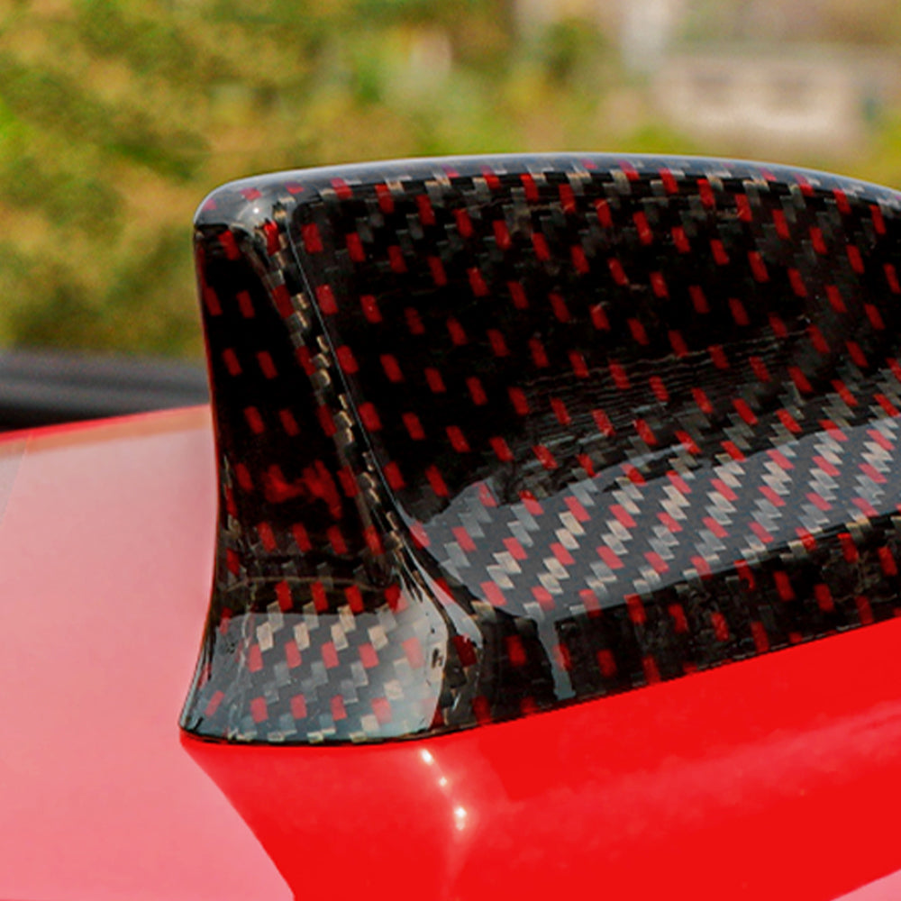 1pcs Real Carbon Fiber Shark Fin Antenna Cover For Honda 11th Civic Type R FL5