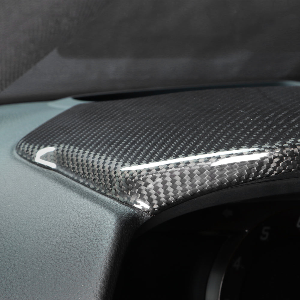 Dry Carbon Fiber Center Console Dashboard Panel Cover Trim Fit For Supra A90 MK5