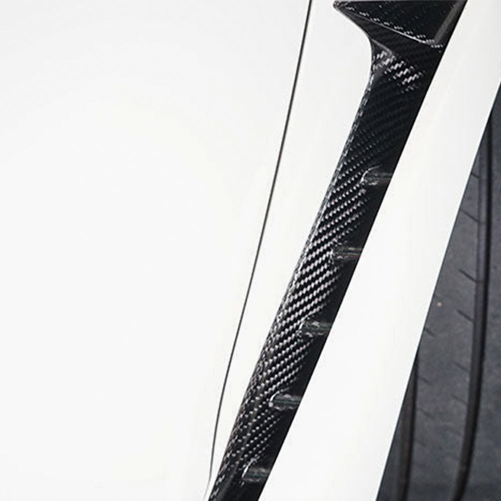 2pcs Matte Carbon Fiber Side Fender Cover Trim For 11th Civic Type R FL5 2023+