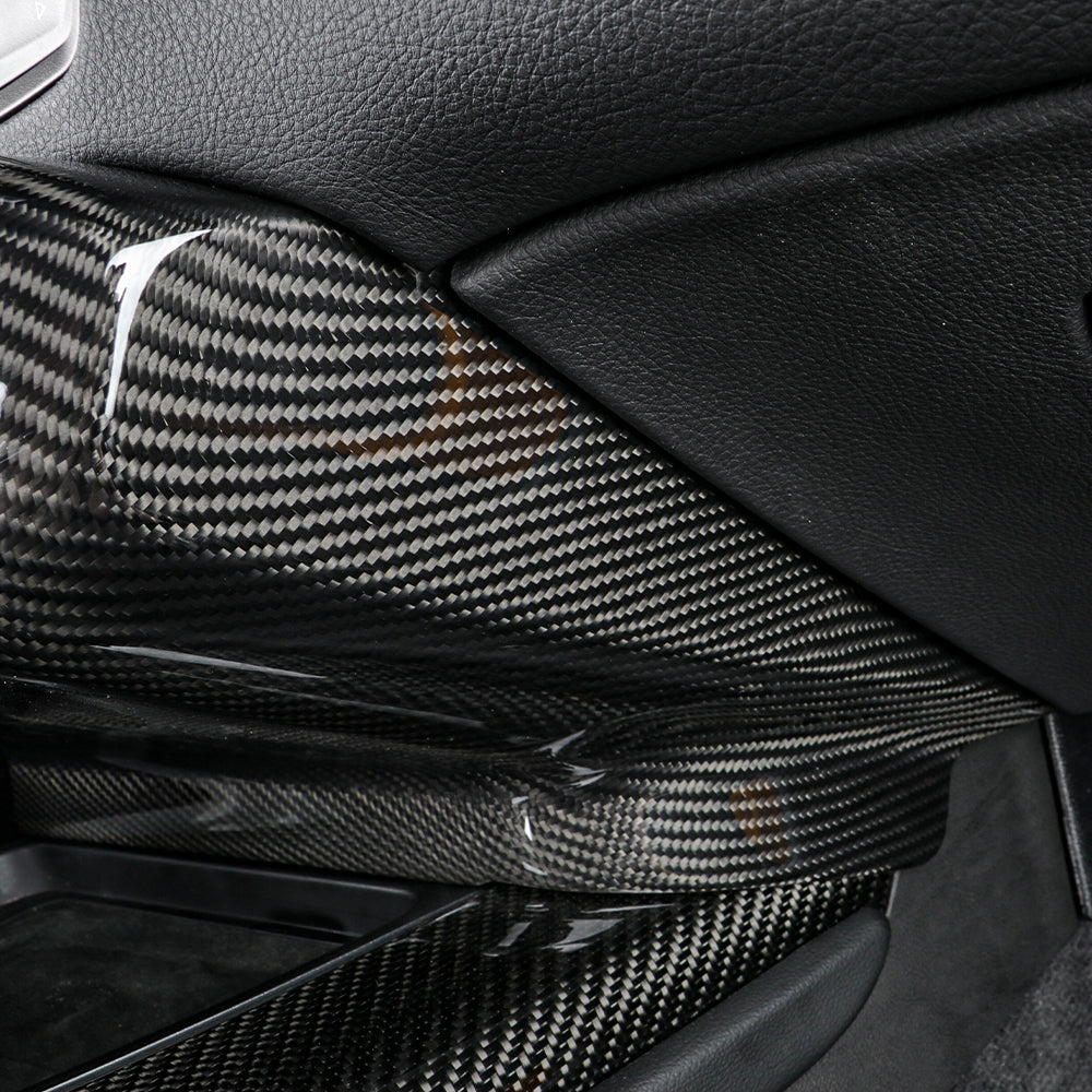 Dry Carbon Fiber Air Conditioner Switch Panel Cover Trim Fit Supra A90 MK5(LHD)
