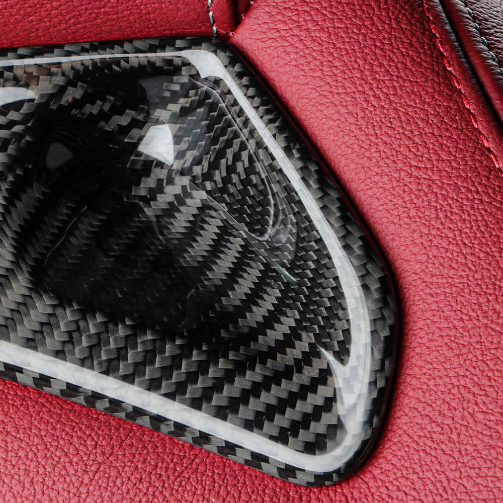 Have one to sell? Sell now 2pcs Dry Carbon Fiber Seat Headrest Trim Cover Fit For Supra A90 MK5 2019-2024