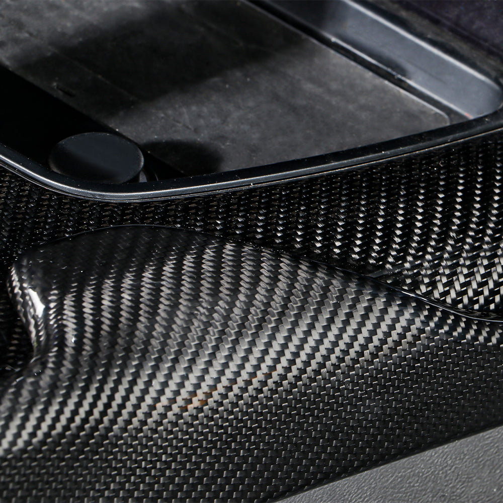 Dry Carbon Fiber Console Gear Shift Frame Side Cover Fit For Supra A90 MK5(LHD)