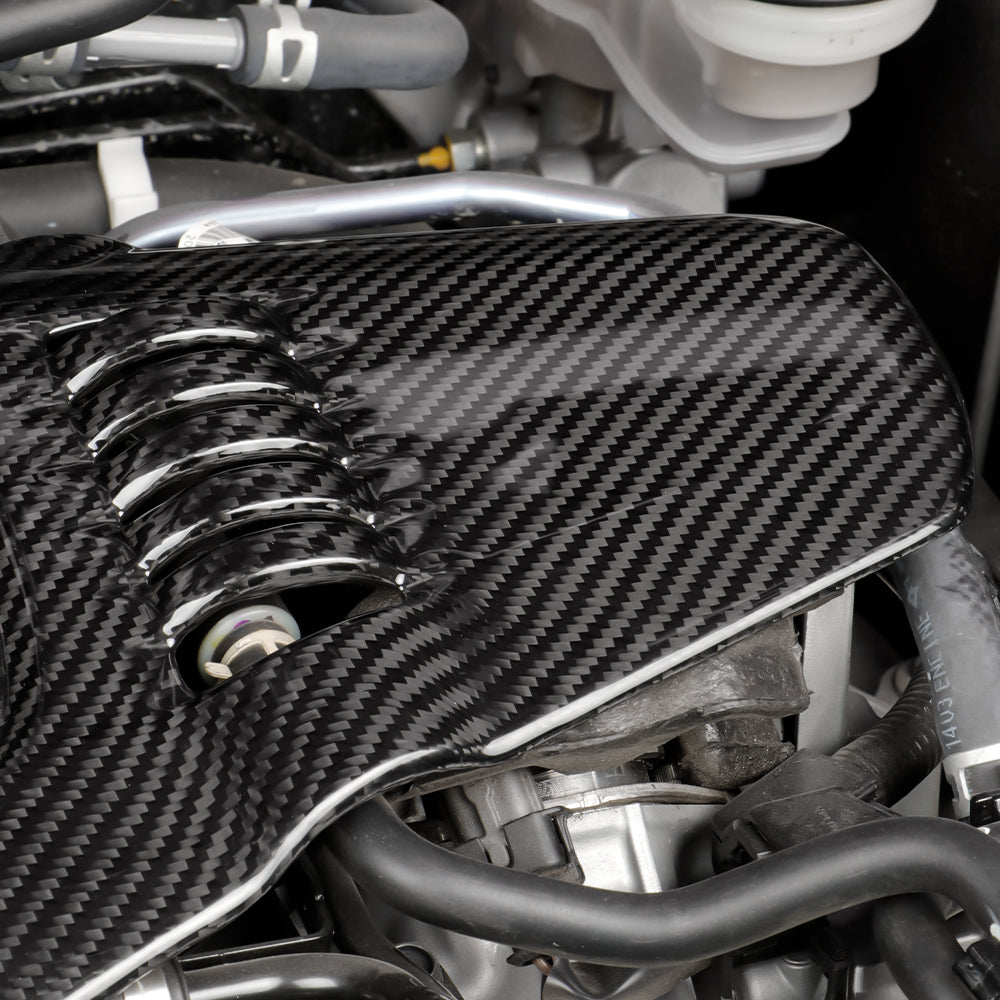 1pcs Dry Carbon Fiber Engine Cover Replacement Fit for Civic Type R FL5 2023+