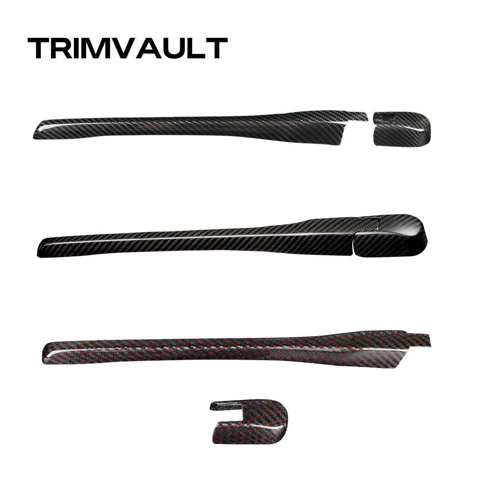 Dry Carbon Fiber Rear Windshield Wiper Cover For Honda 11th Gen Civic Type R FL5