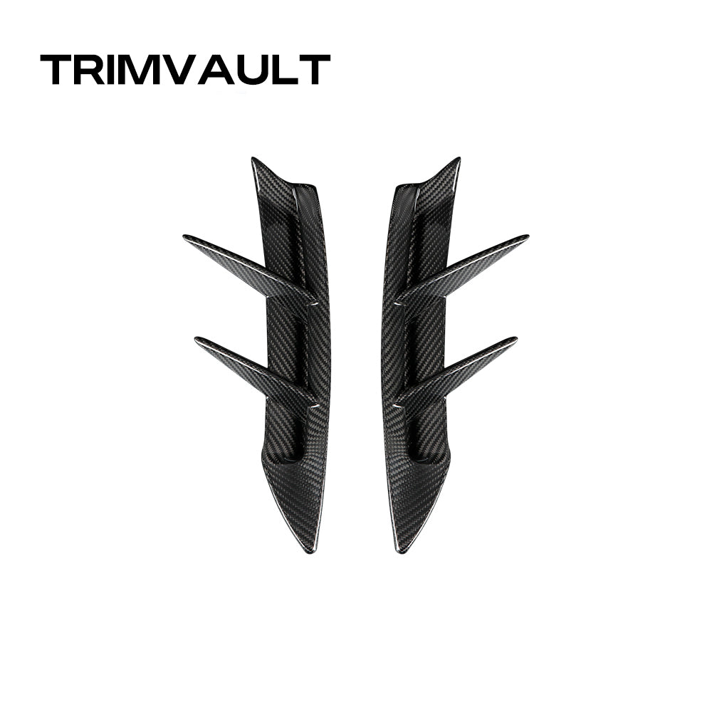 Dry Crabon Fiber Rear Bumper Diffuser Spoiler Rear Canards for Supra A90 MK5