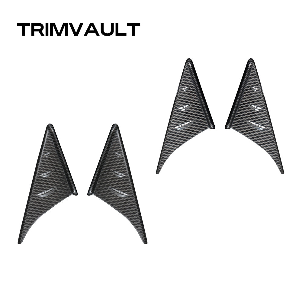 2pcs Real Carbon Fiber Wind Deflectors Fit For Toyota Supra GR A90 MK5 2019-2024