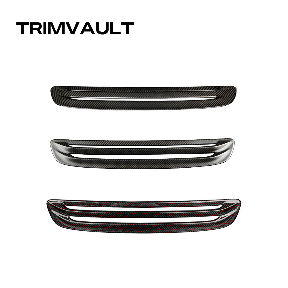 1pcs Dry Carbon Fiber Hood Vent Air Intake Grille Cover For 11th Civic Typer FL5