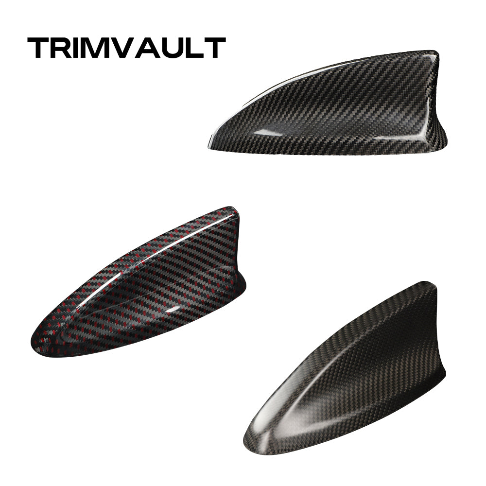 1pcs Real Carbon Fiber Shark Fin Antenna Cover For Honda 11th Civic Type R FL5