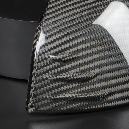 2pcs Dry Carbon Fiber Side Rearview Mirror Cover Caps For GR Supra MK5 A90 2019+