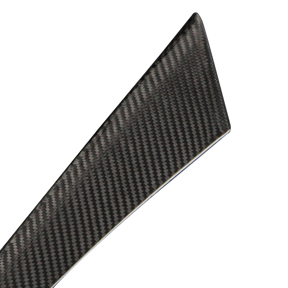 Real Carbon Fiber Front Headlight Eyebrow Cover Trim For 11th Gen Type R FL5