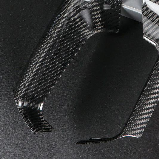 2pcs Real Carbon Fiber Window Lift Switch Panel Trim Fit For Supra MK5 A90(LHD)