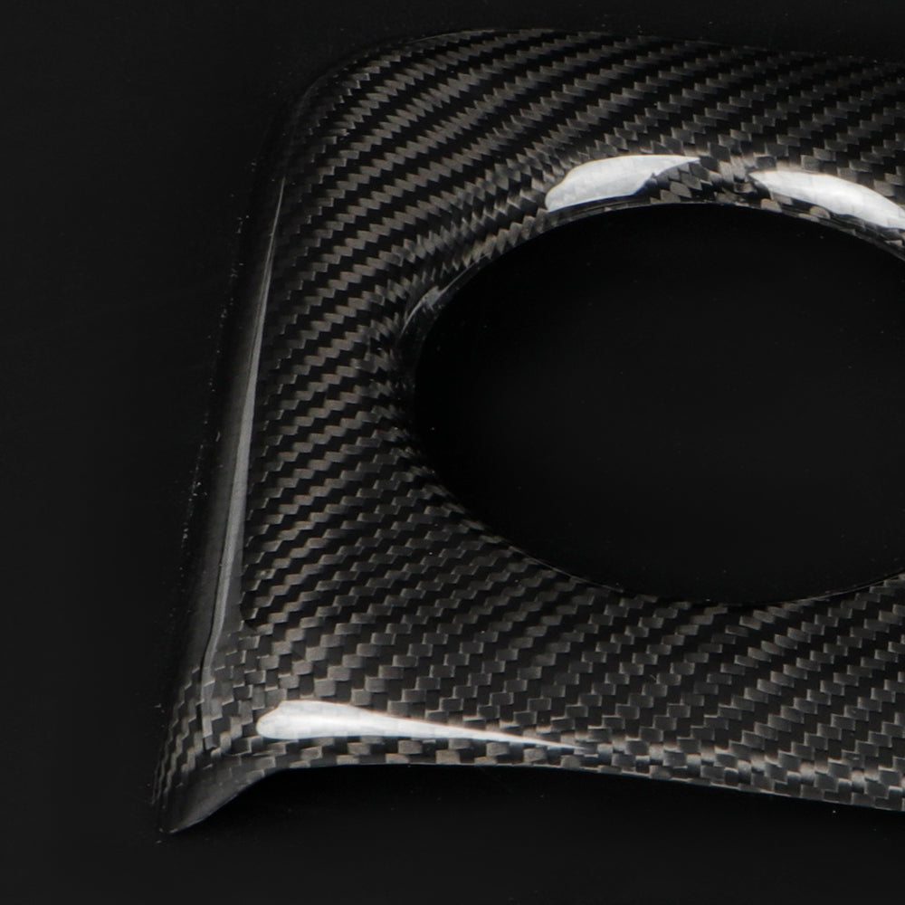 Dry Carbon Fiber Rear Cup Holder Cover for Honda Civic Type R FL5 Black Red