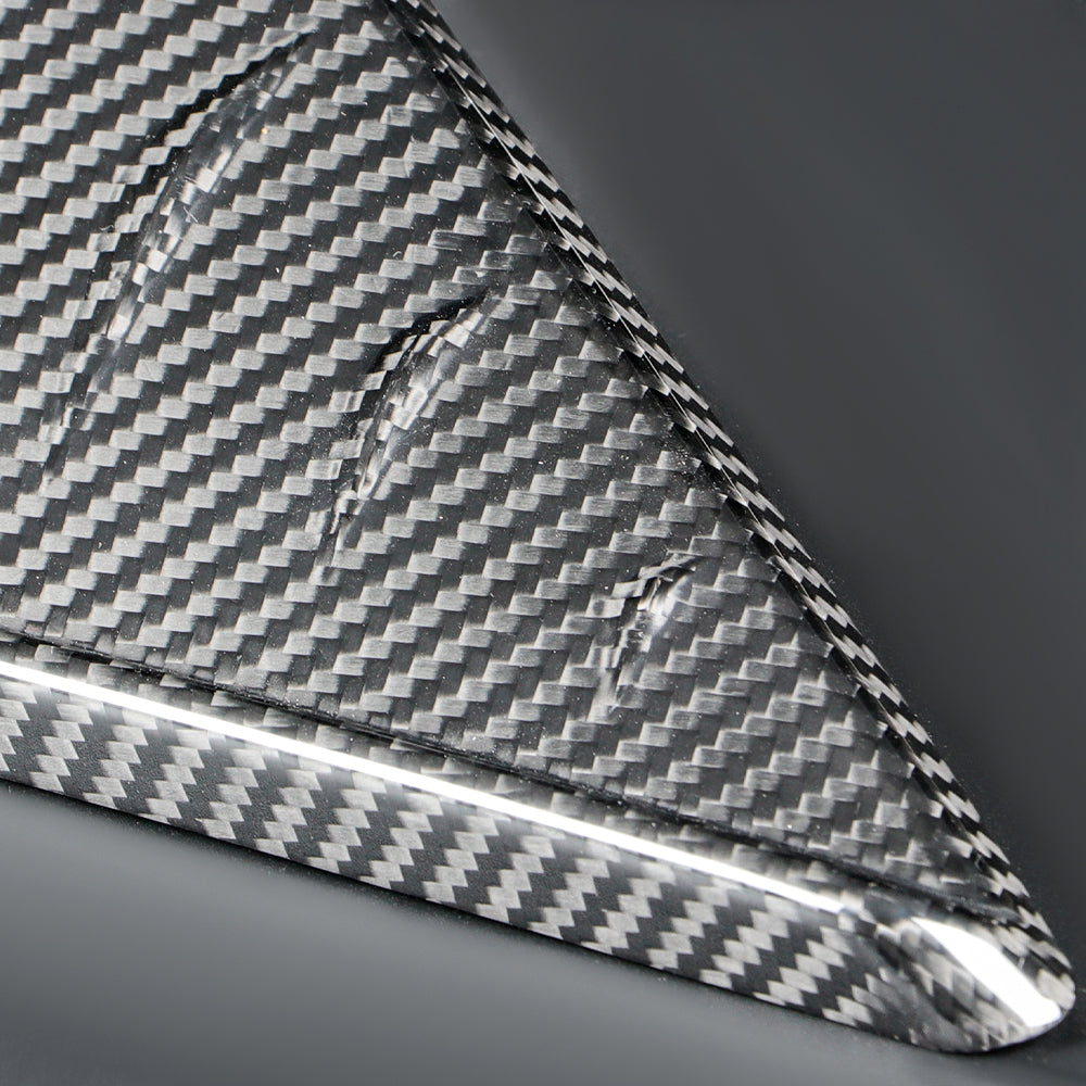 2pcs Real Carbon Fiber Wind Deflectors Fit For Toyota Supra GR A90 MK5 2019-2024