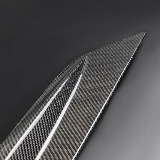 2pcs Dry Crabon Fiber Door Side Skirts Fender Trim For GR Supra A90 MK5 2019+