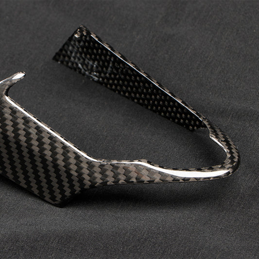 3pcs GLoss Carbon Fiber Steering Wheel Panel Cover Fit For Toyota GR Yaris 2021+