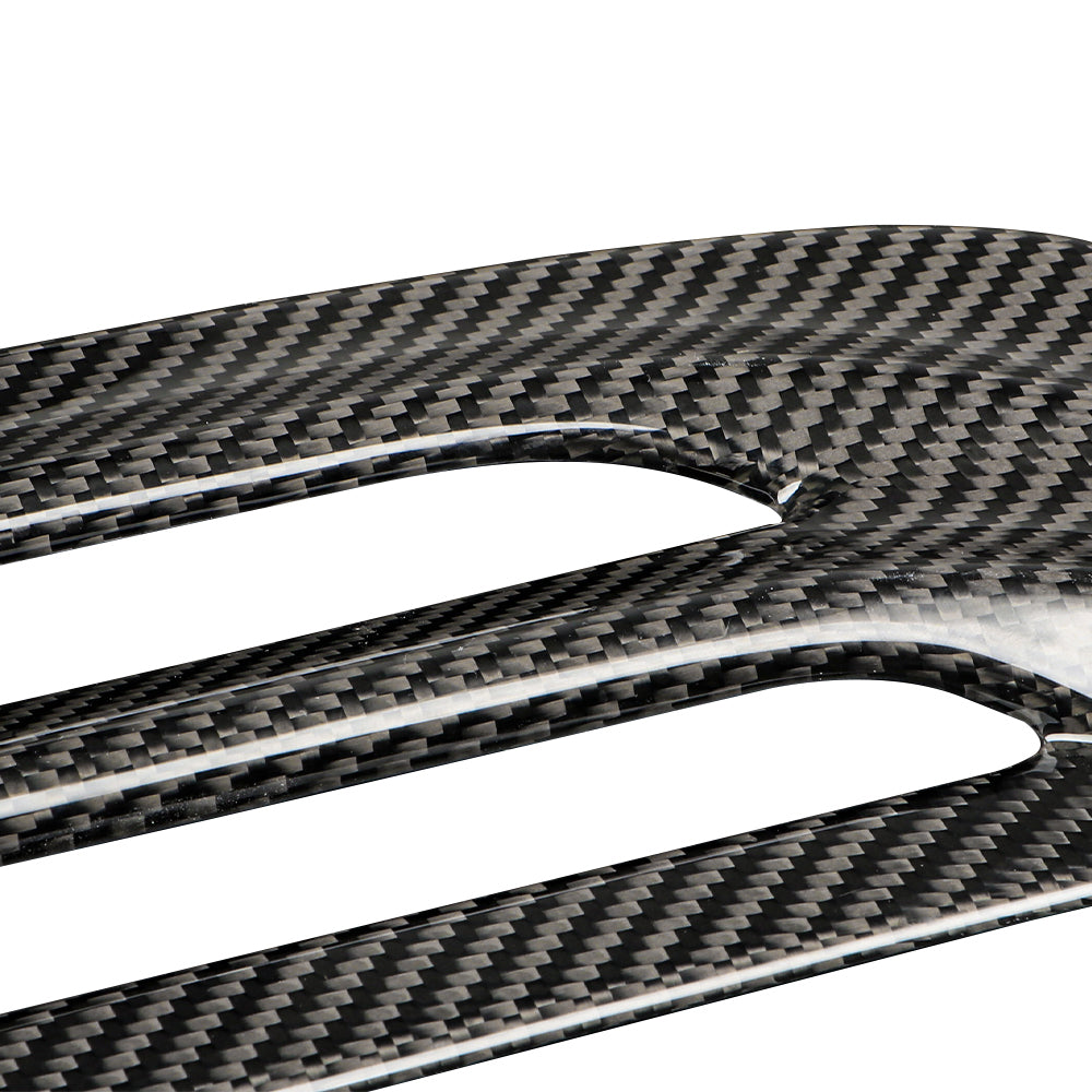 Carbon Fiber Front Hood Air Intake Grille Cover Fit For 11th Gen Civic TypeR FL5 (2023+) Type r Hood Vent Fender Intake Grille Cars Bonnet Air Flow Intake Cover(Bright black)