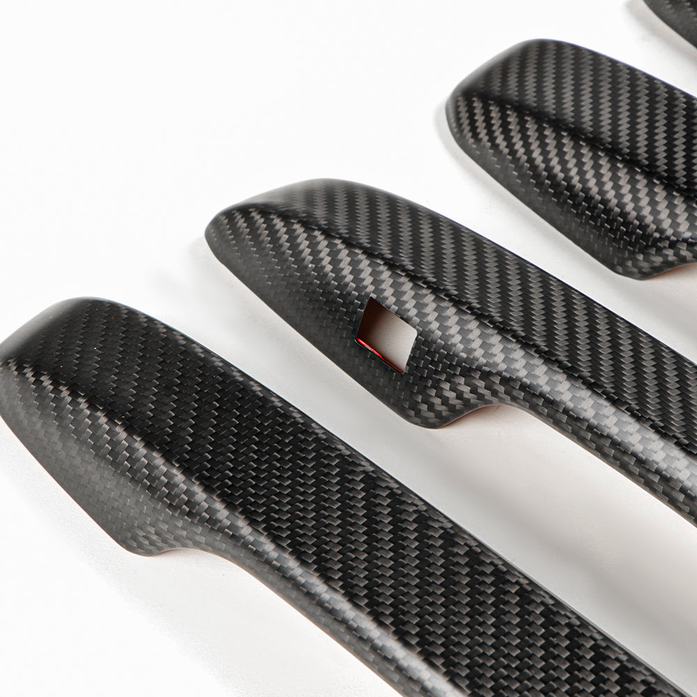 4pcs Matte Carbon Fiber Door Handle Cover Trims For 11th Civic Type R FL5 2023+