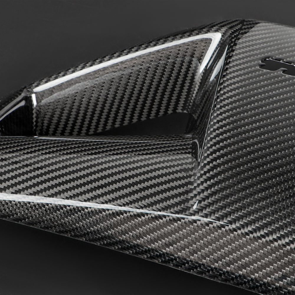 Dry Carbon Fiber Backseat Cover Seat Backrest Trim Fit for Civic Type R FL5