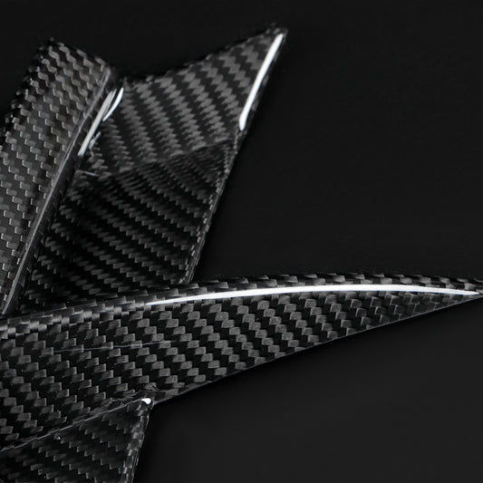 Dry Crabon Fiber Rear Bumper Diffuser Spoiler Rear Canards for Supra A90 MK5