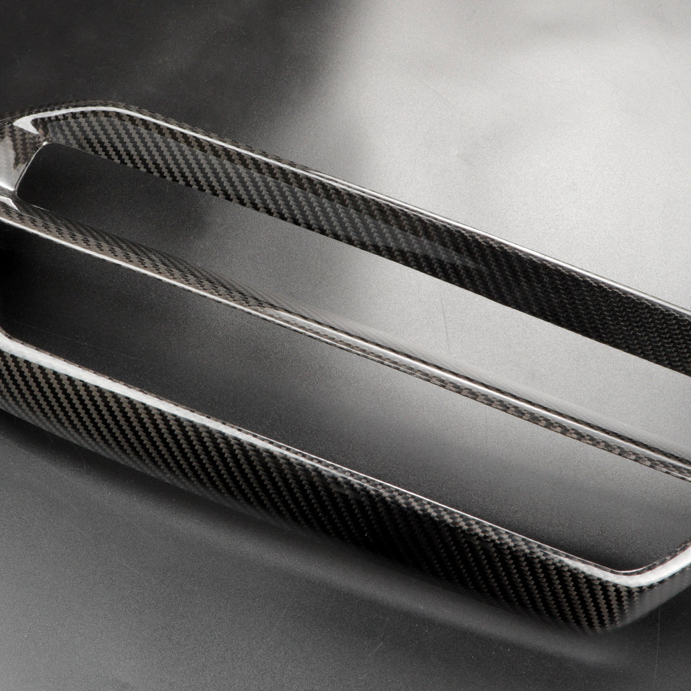 2pcs Gloss Carbon Fiber Dashboard Panel Trim Cover For Civic Type R FL5 (LHD)