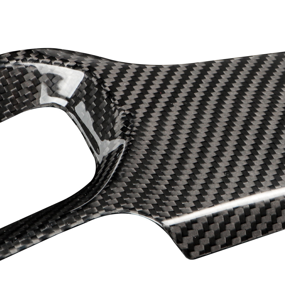 Carbon Fiber Dashboard Air Vent Wind Outlet Panel Cover for 11th Gen Civic Type R FL5 Typer Car Pilot Air Vent Outlet Cover Headlight Power Switch Panel Cover (Bright Black)