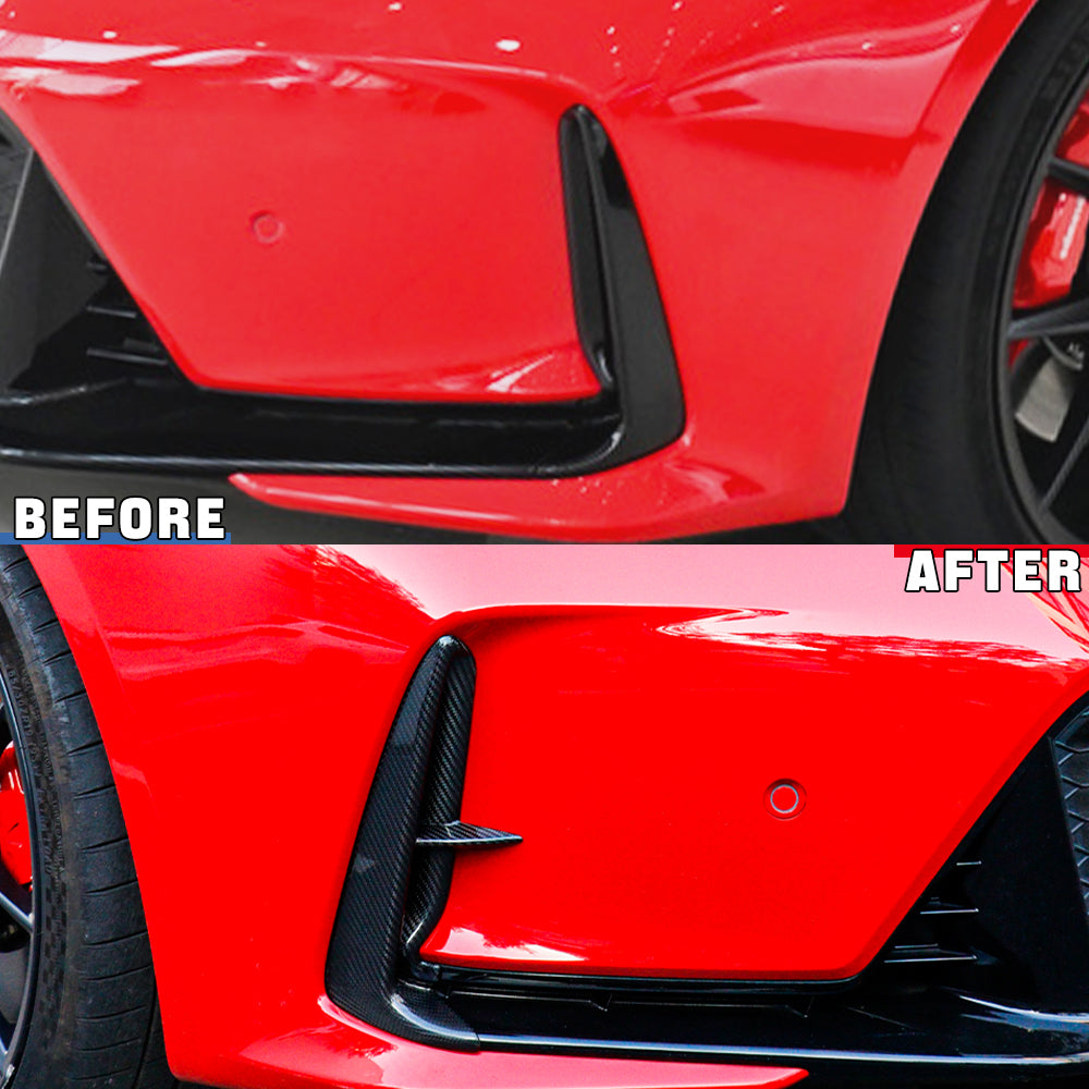2pcs Carbon Fiber Front Bumper Lip Splitter Front Spoiler Wing For Type R FL5
