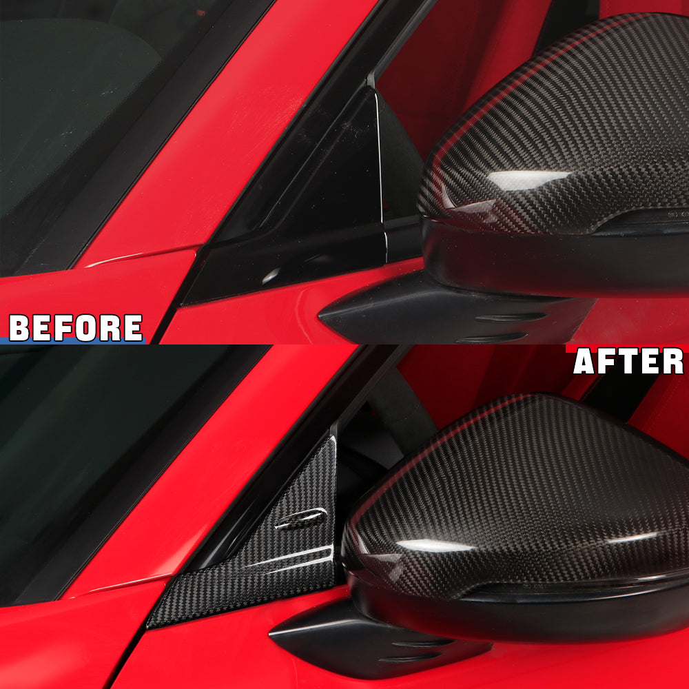 Dry Carbon Fiber Anti-Wind Buffeting Deflector for Honda 11th Civic Type R FL5
