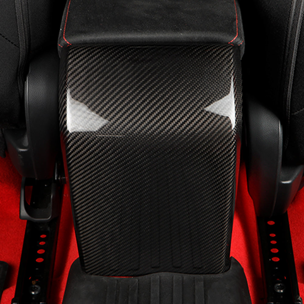 Carbon Fiber Armrest Rear Kick Protection Cover Trim For 11th Gen Type R FL5